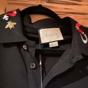 NWT - Gucci Kingsnake embroidered polo